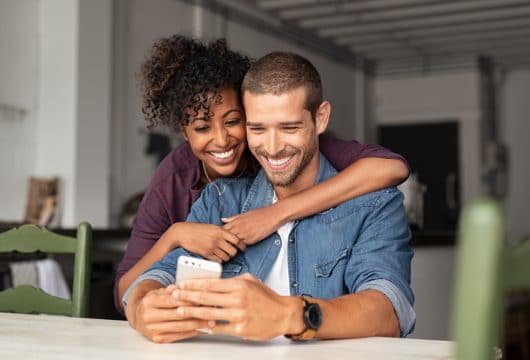 Couple choosing a duo team name