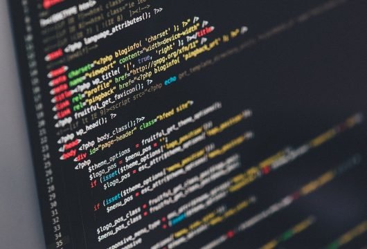 Code shown on a computer screen
