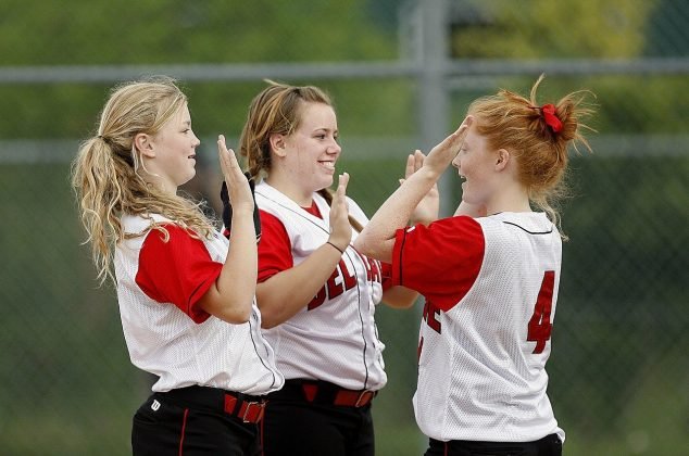 Girls' softball team